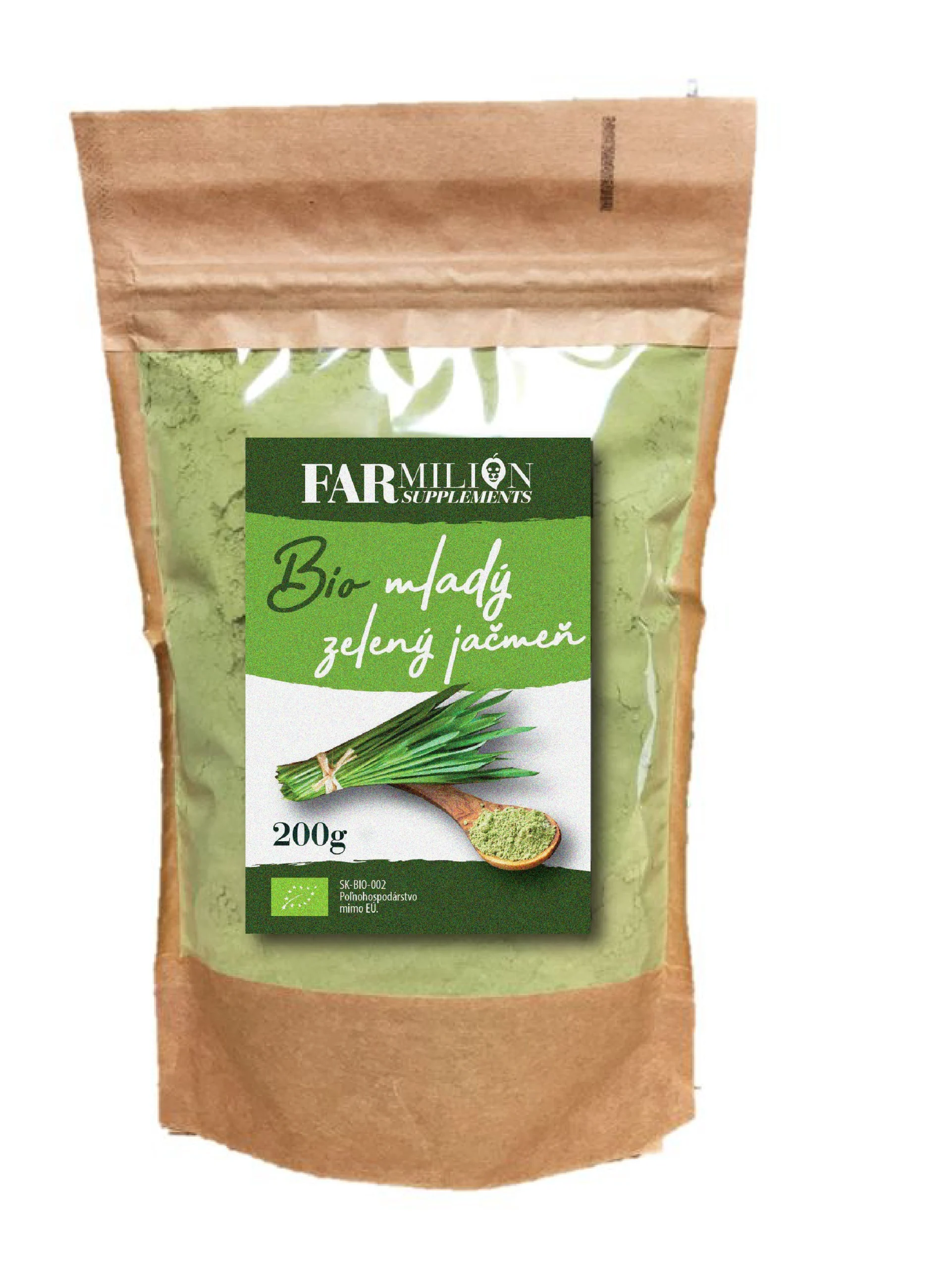 Farmilion mladý ječmen prášek BIO 200 g