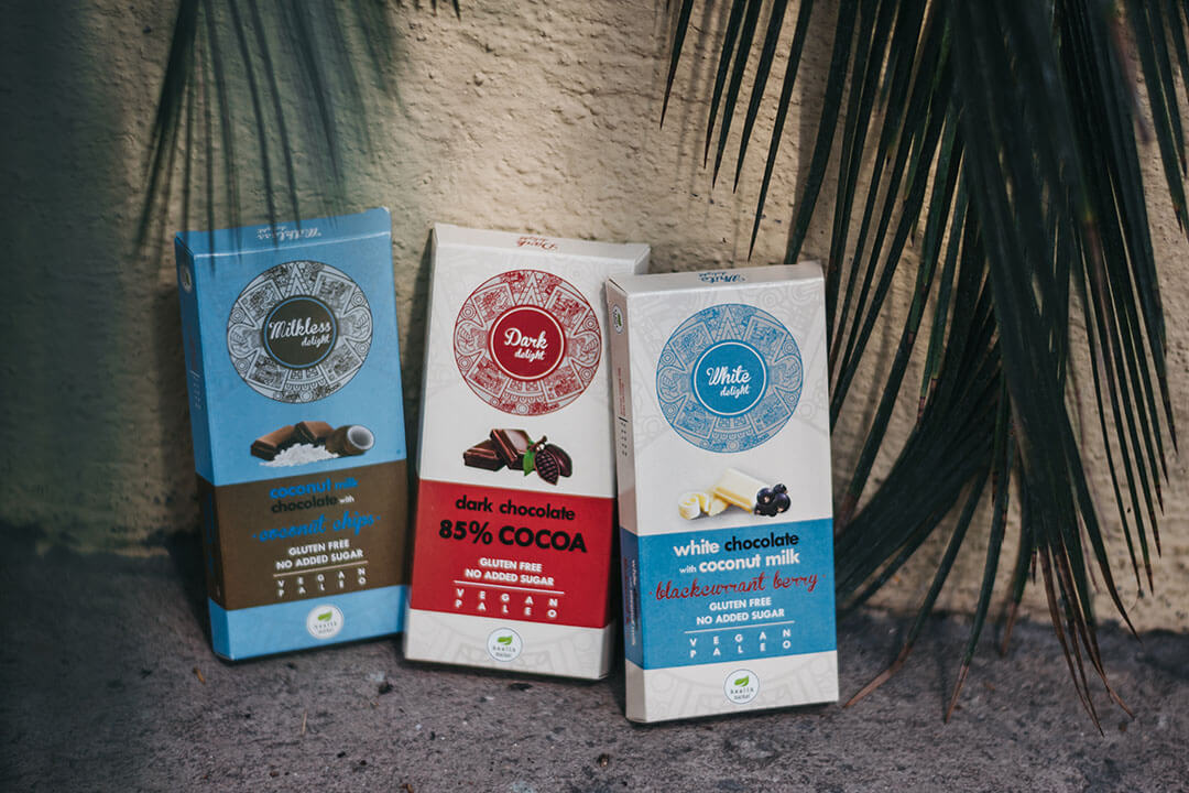 Health Market Milkless Delight Čokoláda s kokosovým mlékem a kokosovými chipsy se sladidlem (80g) - Obrázek 5