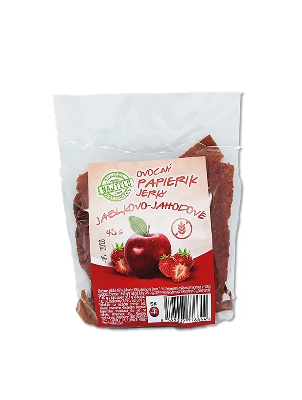 Ovocný papírek Jerky JABLKO-JAHODA 45g