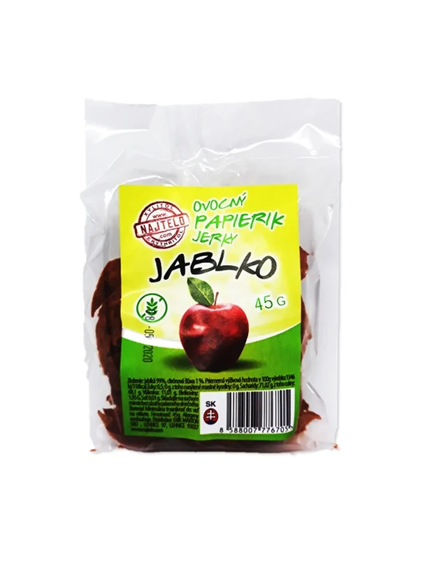 Ovocný papírek Jerky JABLKO 45g
