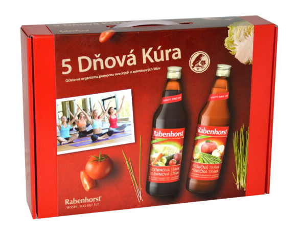 Rabenhorst 5 denní detoxikační kúra na očistu organismu 5 x 750 ml