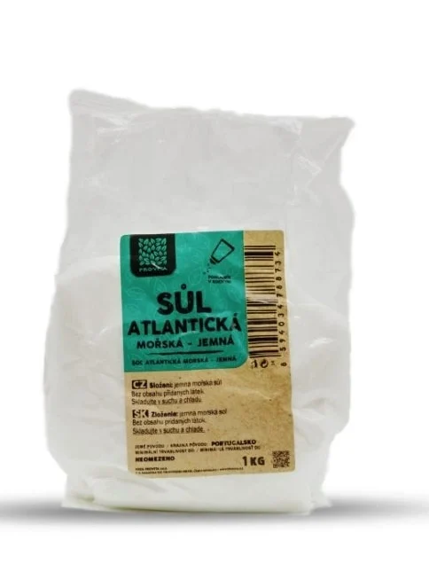 Mořská sůl atlantická Jemná 1000g Provita