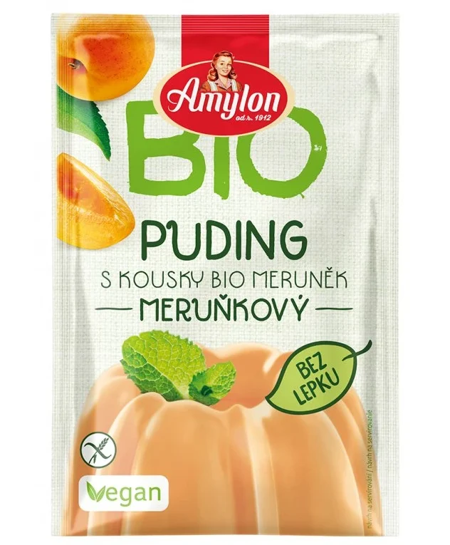 Amylon BIO meruňkový pudink bez lepku 40g