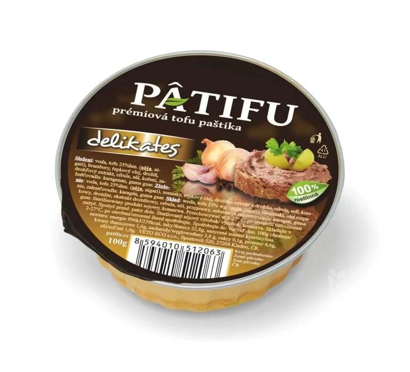 Paštika PATIFU delikates 100 g   VETO ECO