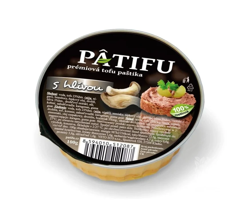 Paštika PATIFU s hlívou 100 g   VETO ECO