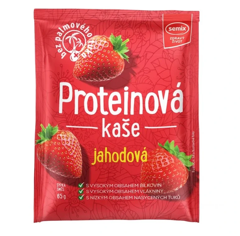 Semix Proteinová kaše jahoda 65 g