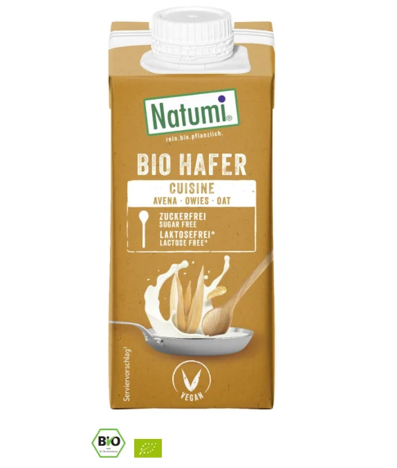 Natumi ovesný krém natural na vaření BIO 200ml