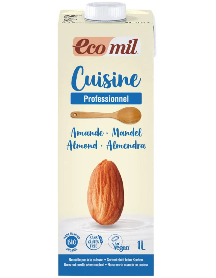 Ecomil Mandlová alternativa smetany 7 % BIO 1000 ml