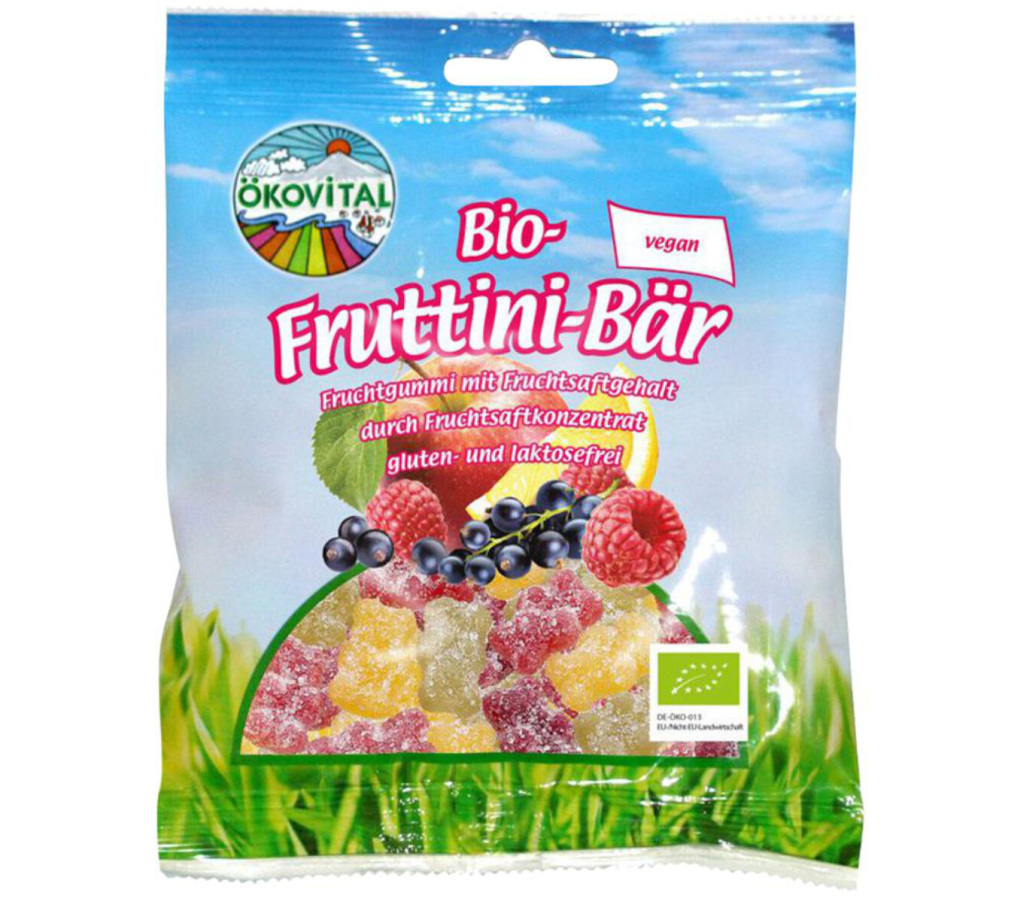 Ökovital Fruttini medvídci BIO 100g
