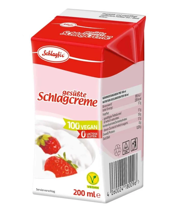 Schlagfix Rostlinná šlehačka slazená 25 % 200 ml