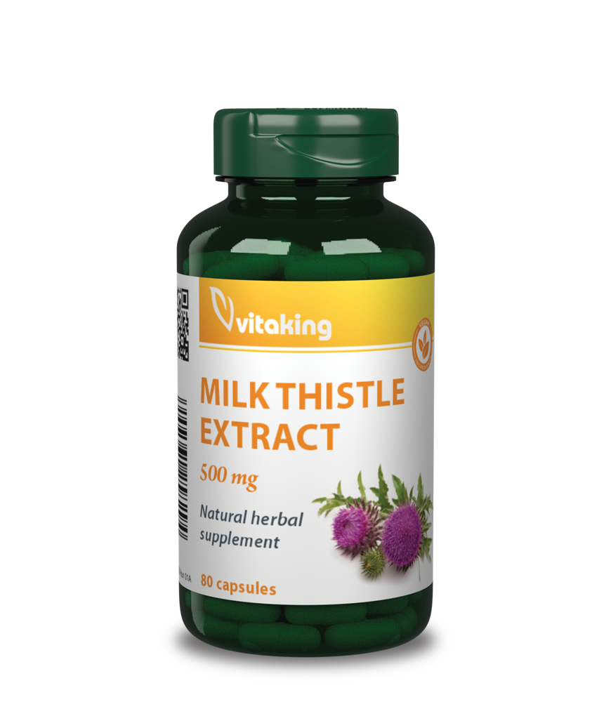 Vitaking extrakt z ostropestřce mariánského 500mg (80 kapslí)
