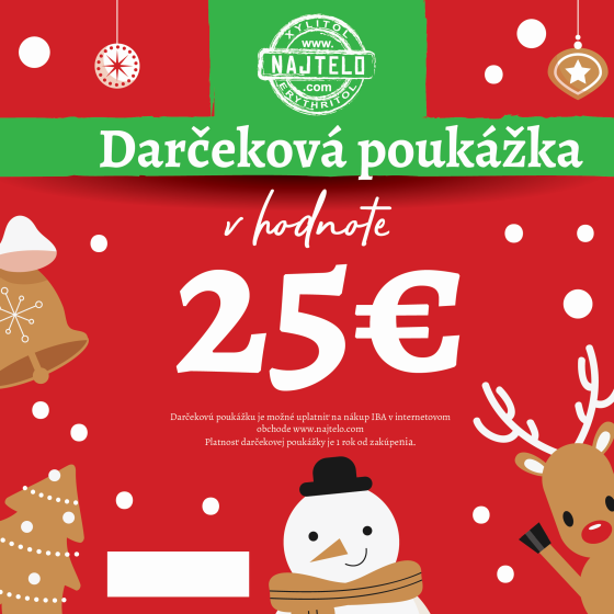 Dárkový poukaz v hodnotě 25 eur