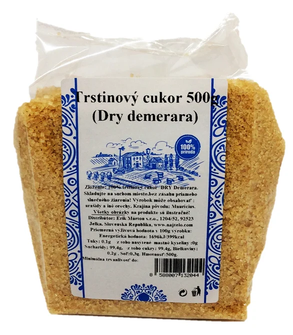 Třtinový cukr Dry Demerara 500g