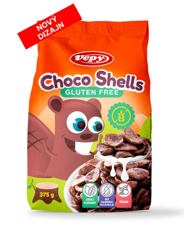 Vepy Obilninové mušličky kakaové 375 g