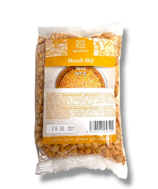 Najtelo hrách žlutý dělený loupaný 250g