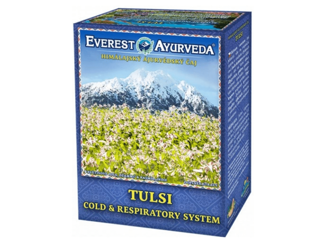 TULSI čaj Krční oblast a průdušky 100 g Everest Ajurveda