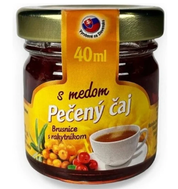 Natur Products pečený čaj s medem brusinky s rakytníkem 40ml
