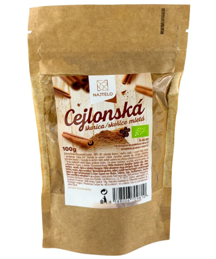 Najtelo Cejlonská skořice mletá BIO 100g