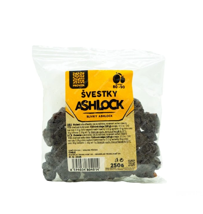 Provita Sušené švestky ashlock 80-90 250g