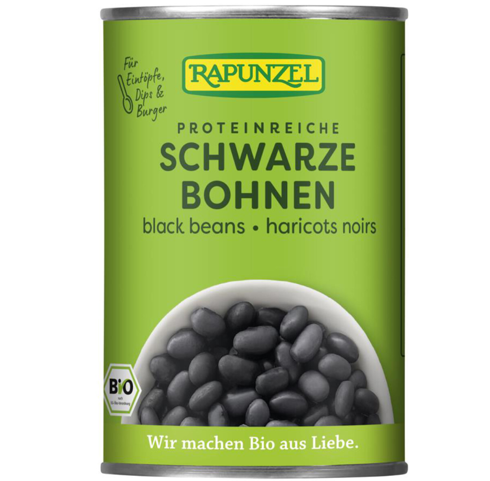 Rapunzel Bio fazole černé sterilizované 400g