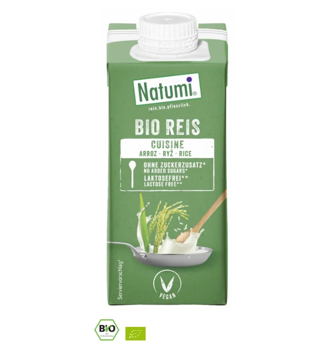 Natumi rýžová alternativa smetany na vaření a pečení BIO 200ml