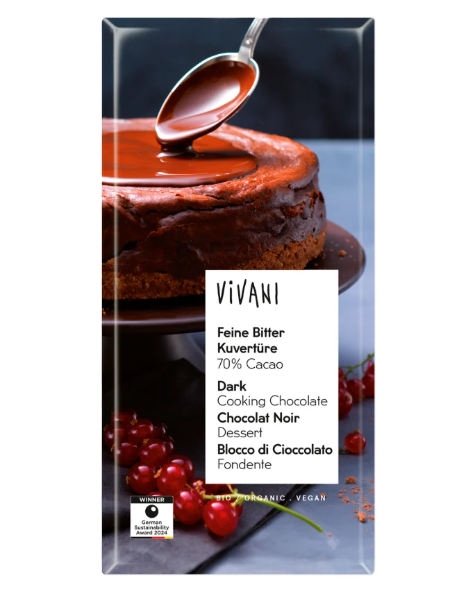 Vivani Čokoláda hořká na vaření Bio 150 g