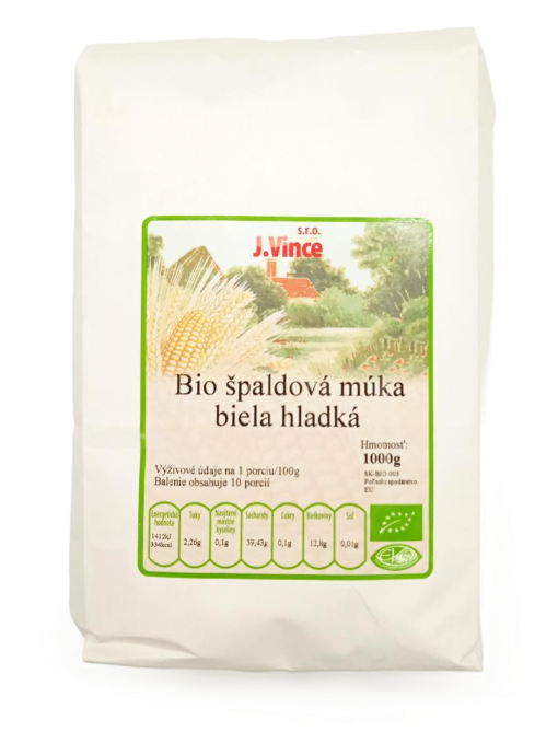 J. Vince Pšeničná mouka bílá hladká BIO 1kg