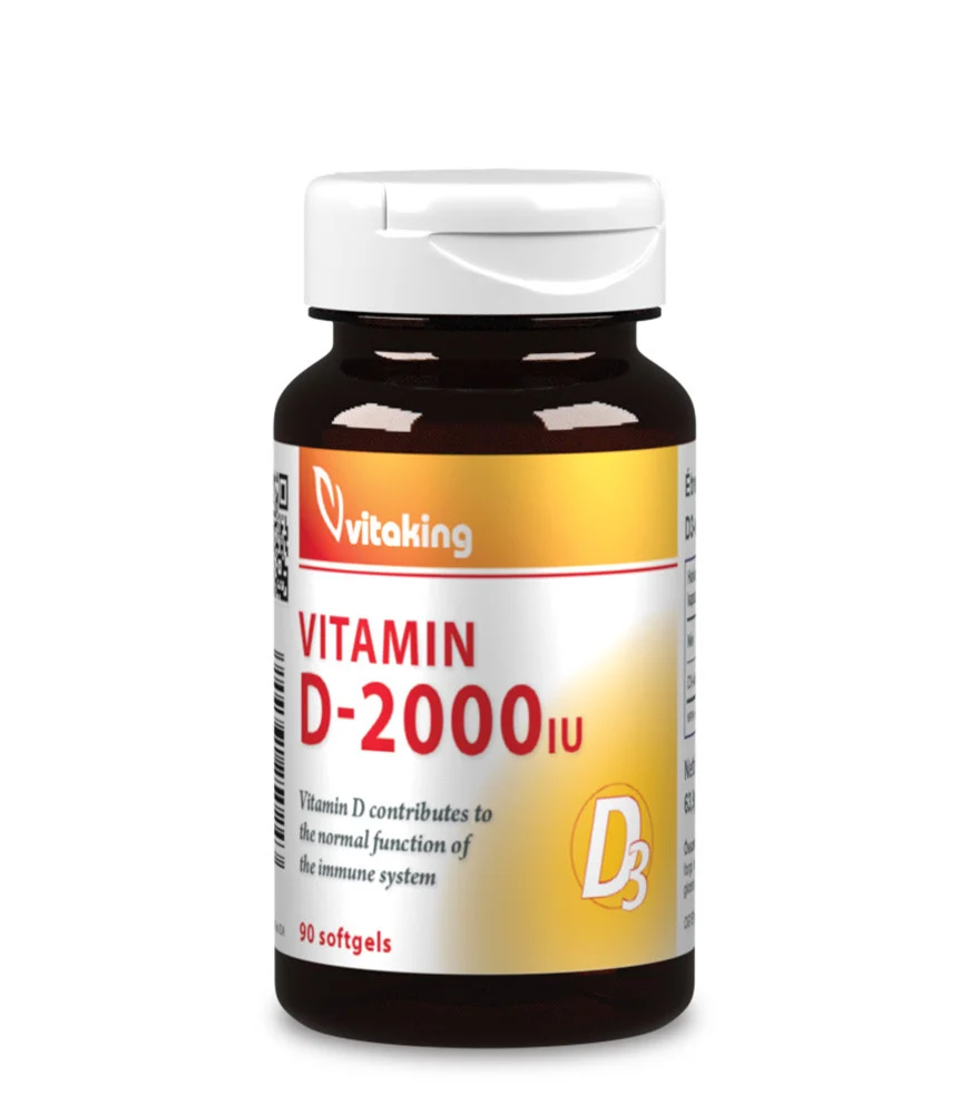 Vitaking Vitamín D3 2000 90 kapslí
