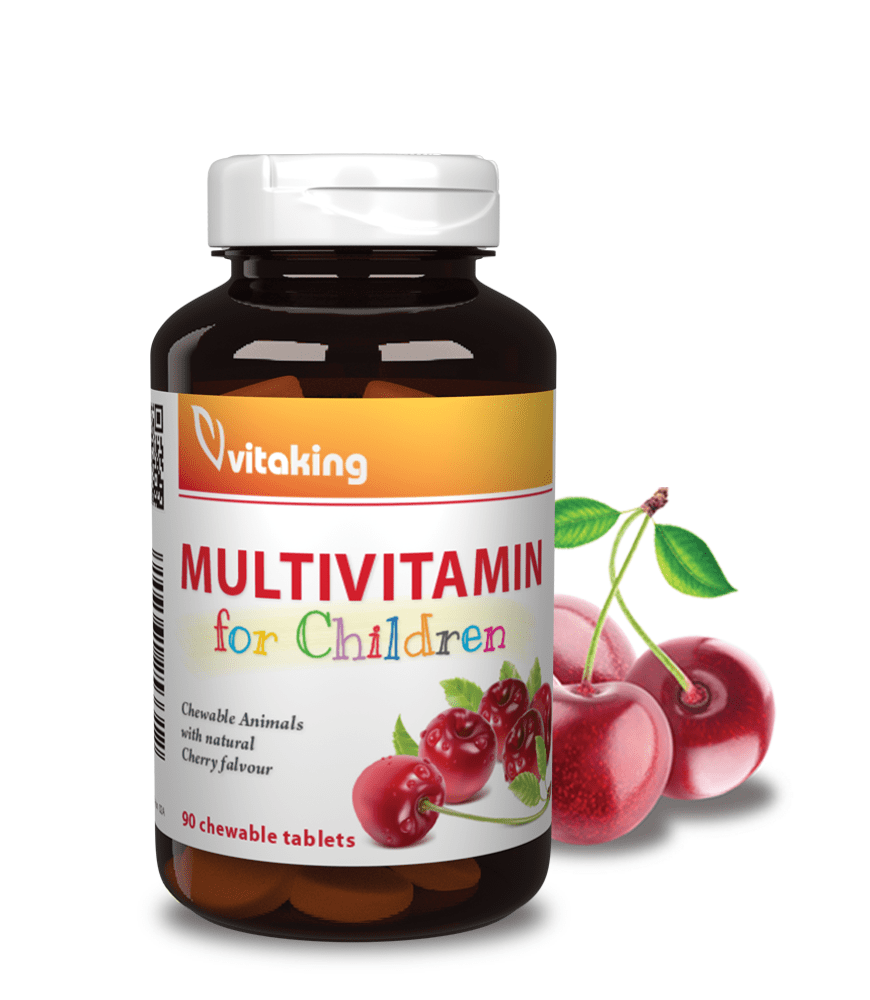 Vitaking multivitamín pro děti 90 cmúlacích tablet