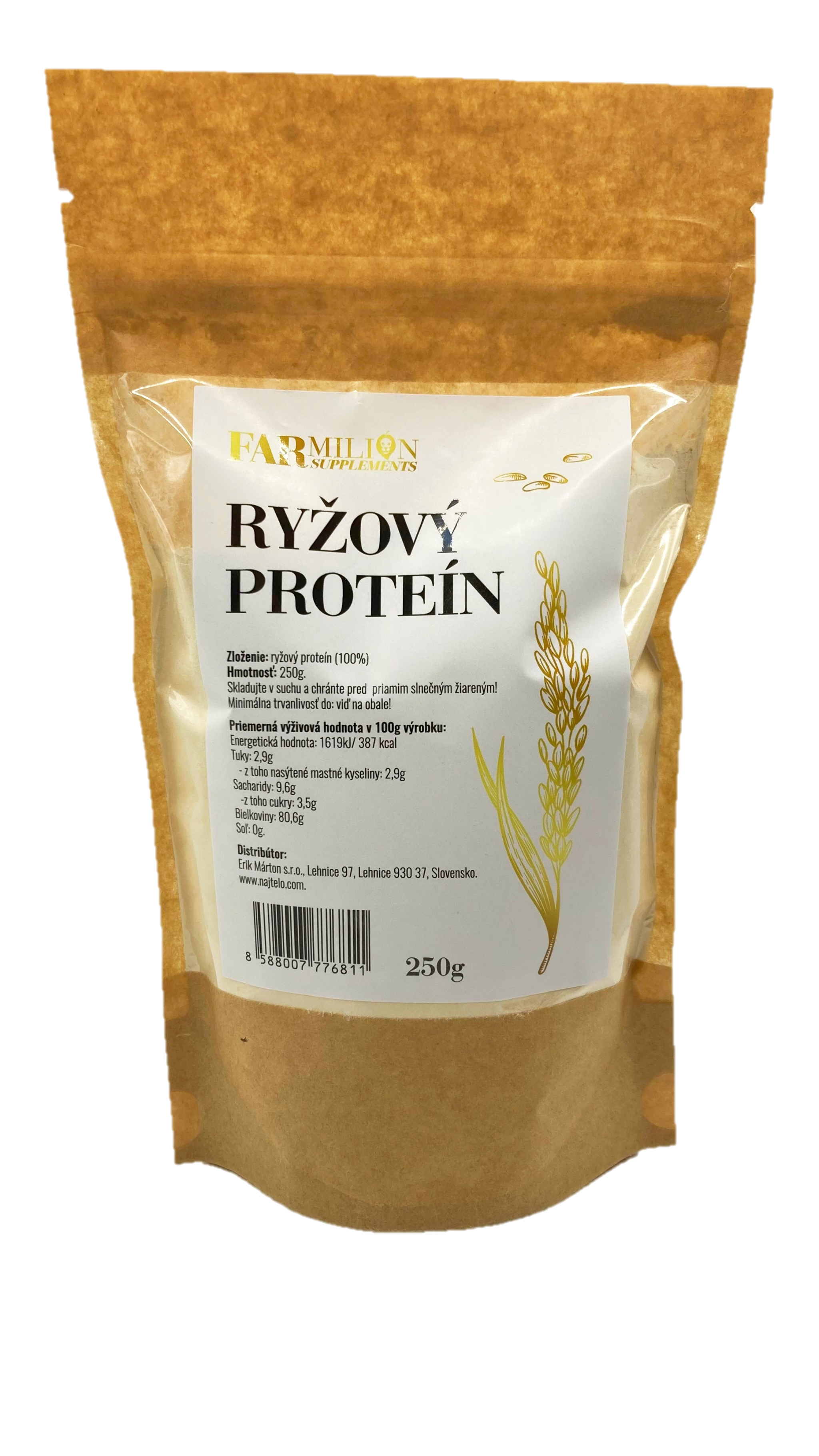 Najtelo rýžový protein 100% 250g