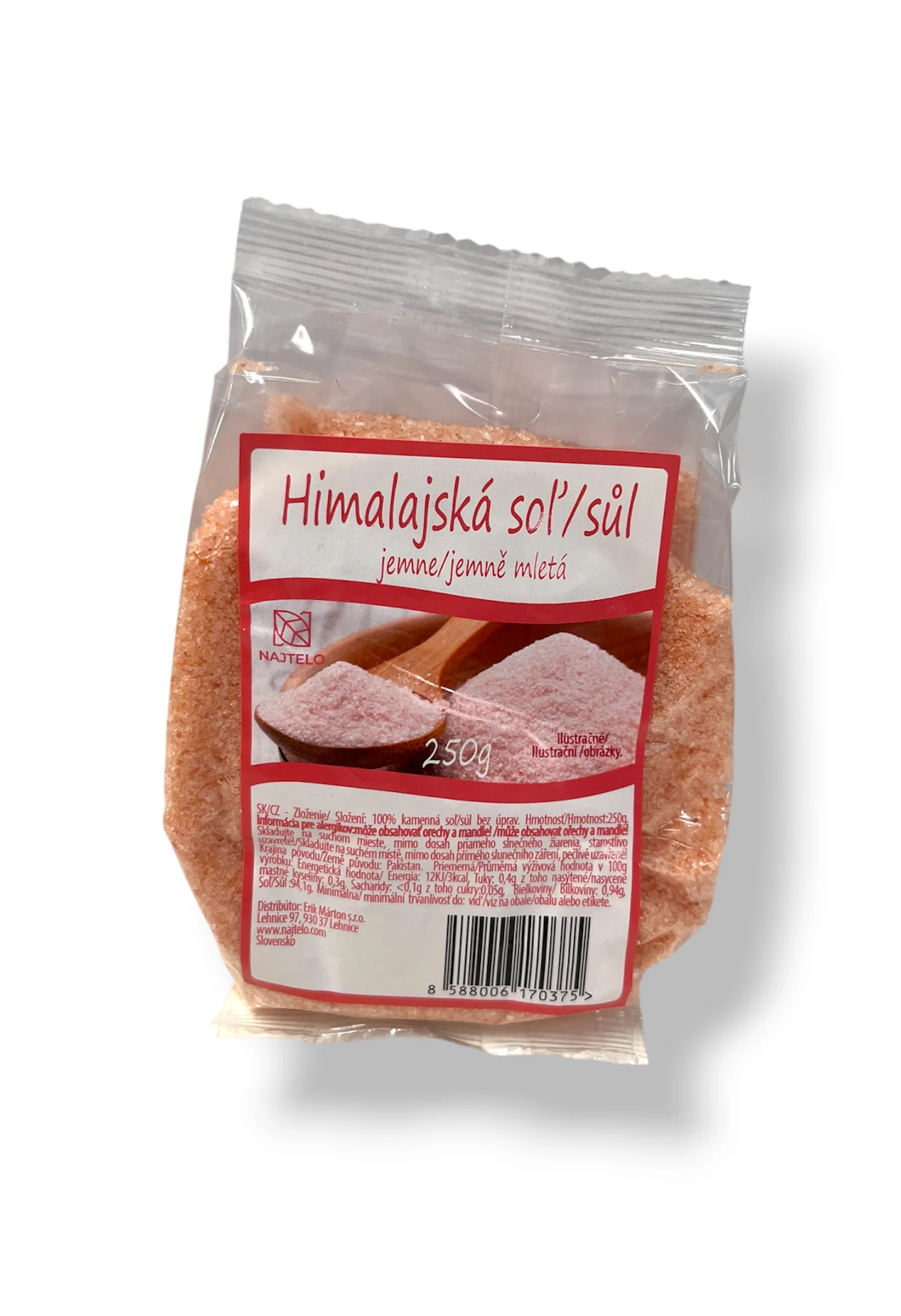 Najtelo Pravá Himalájská sůl růžová jemně mletá 250g