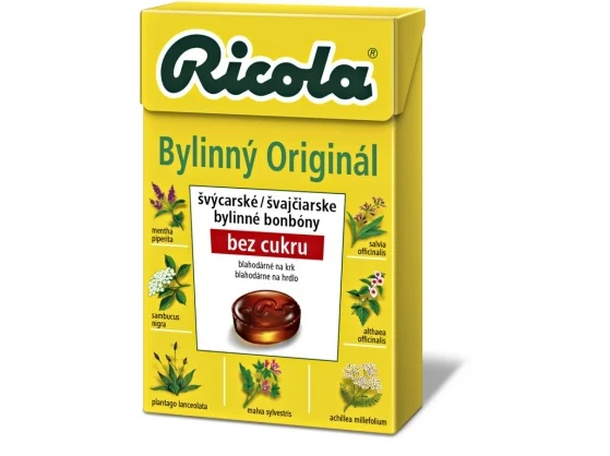RICOLA Originální bylinná směs bez cukru, 40g
