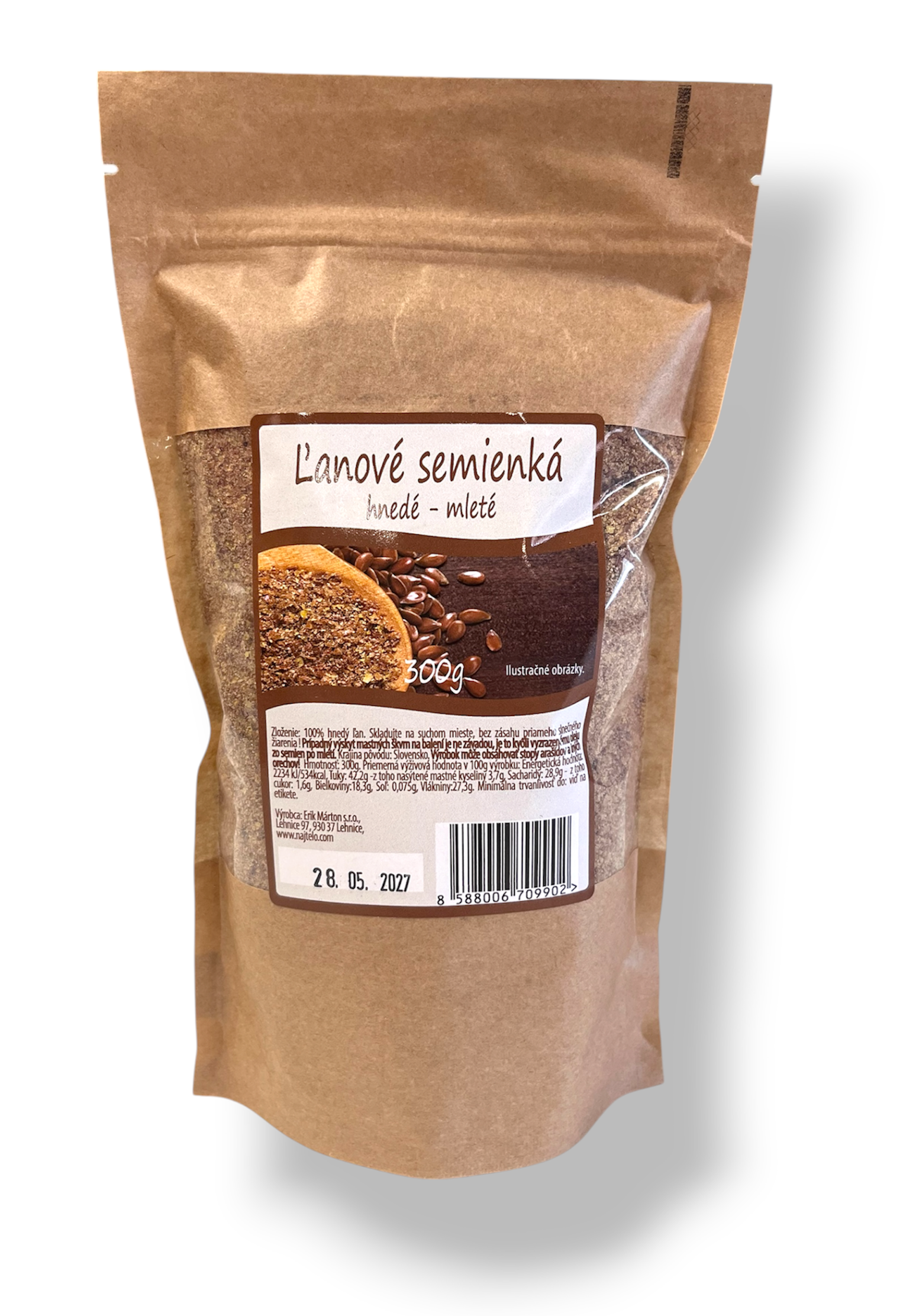 Najtelo Lněná semínka hnědá mletá 300g