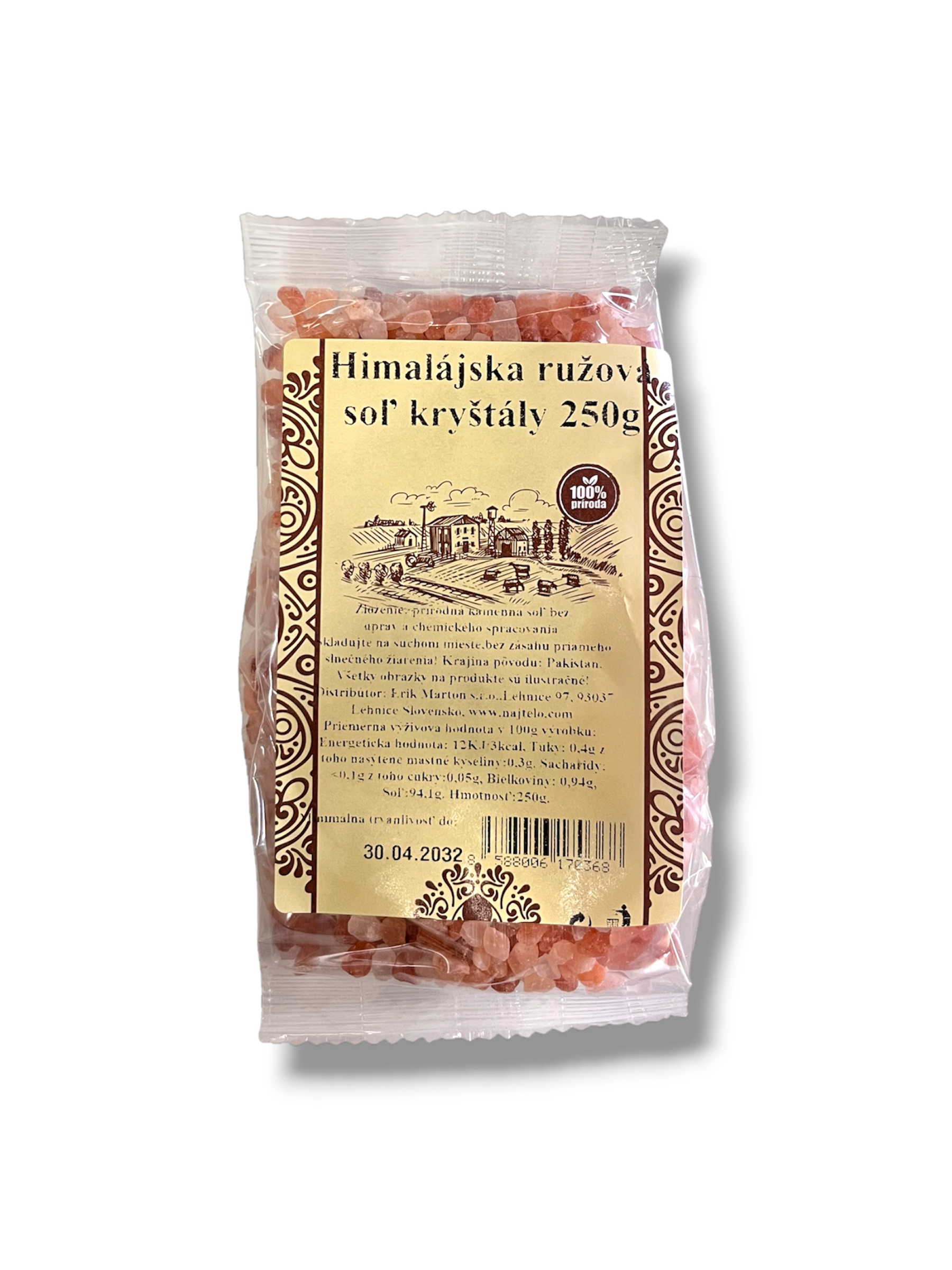 Pravá Himalájská sůl růžové krystaly 250g