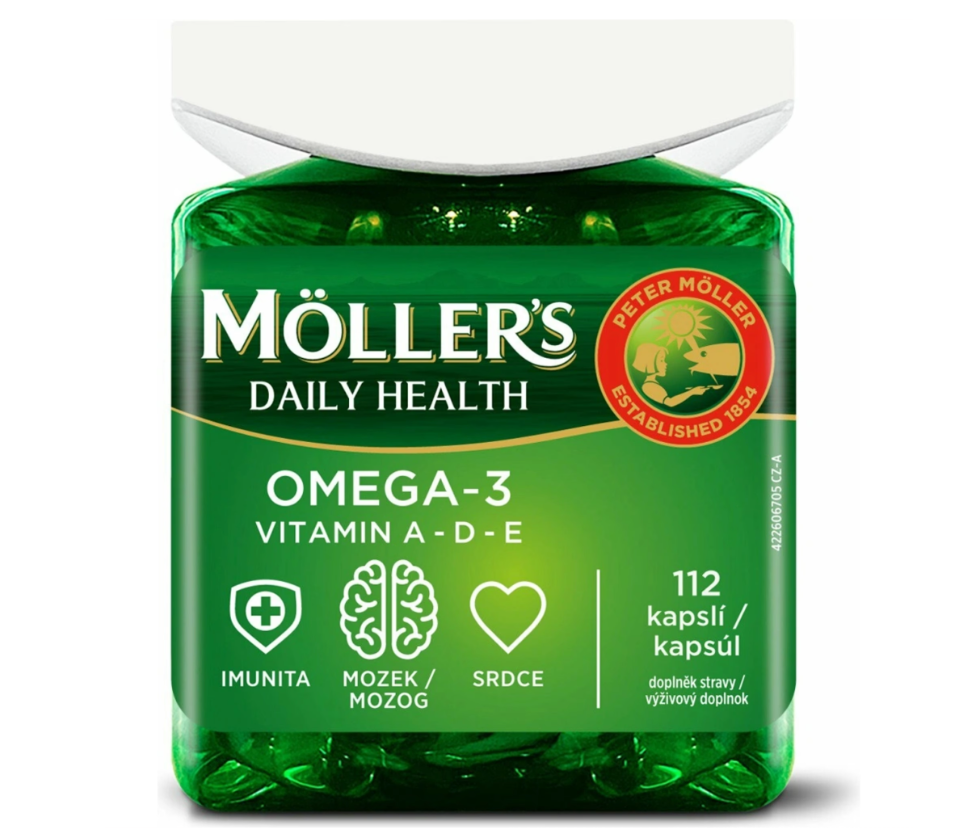 Möller’s Omega 3 Daily Health 112 kapslí