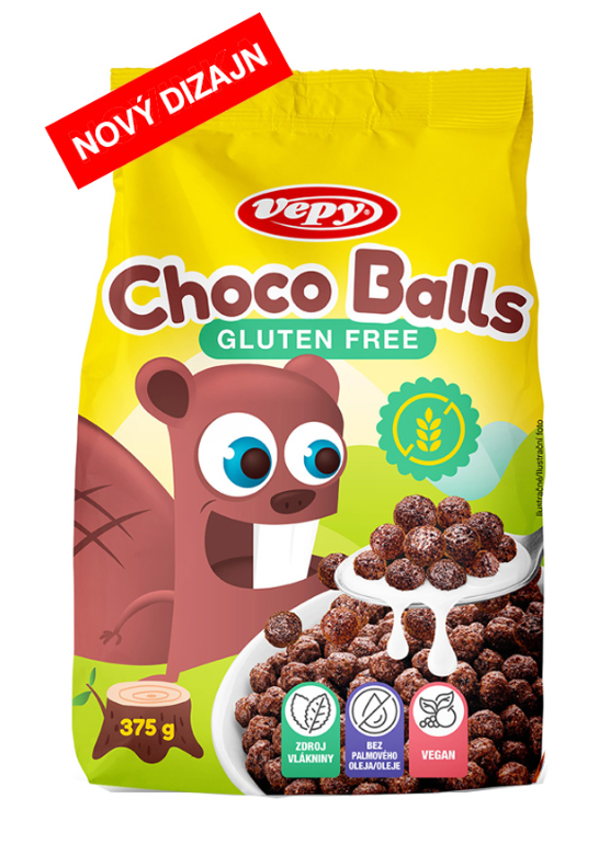 Vepy Kuličky cereální kakaové bezlepkové 375g