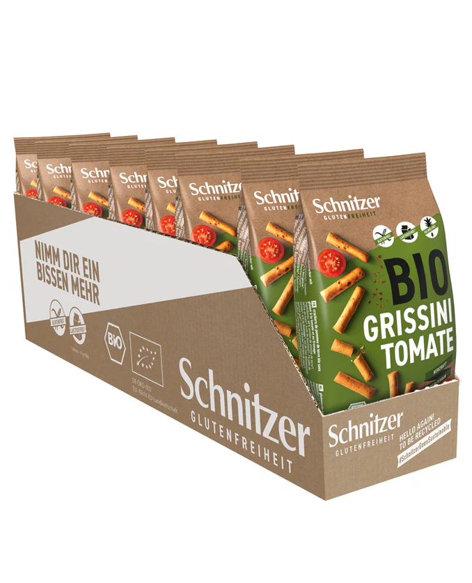 Schnitzer Rajčatové tyčinky Grissini bezlepkové BIO 100g
Schnitzer Rajčatové tyčinky Grissini bezlepkové BIO 100g - Obrázek 2