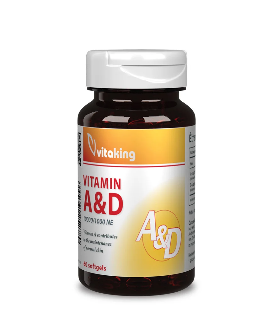 Vitaking A&amp;D Vitamíny 10000IU/1000IU 60 kapslí