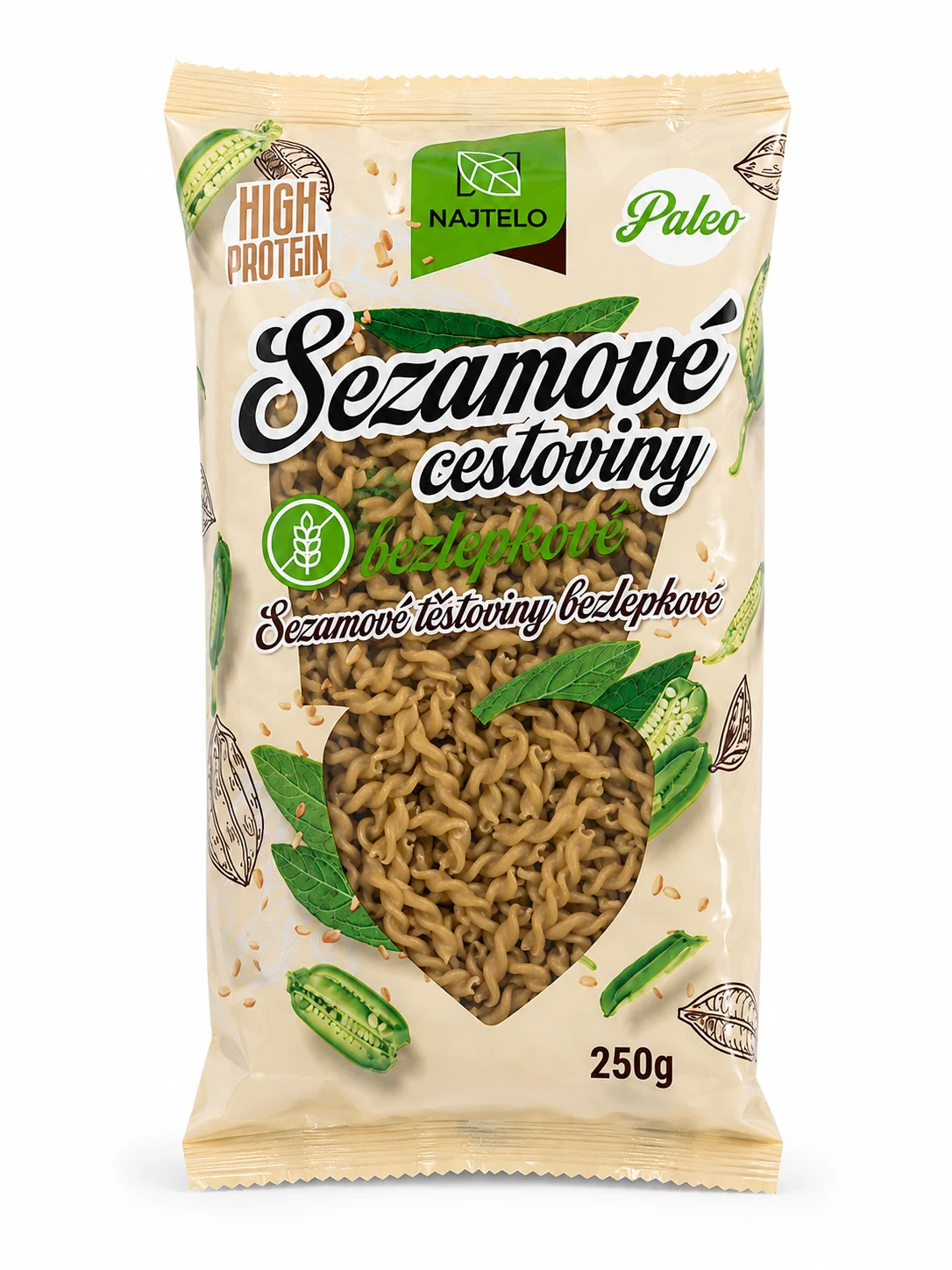 Najtelo sezamové těstoviny vřetena 250g