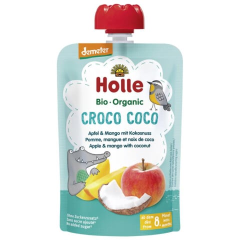 HOLLE Croco Coco Bio pyré jablko mango kokos 8 m+ 100 g