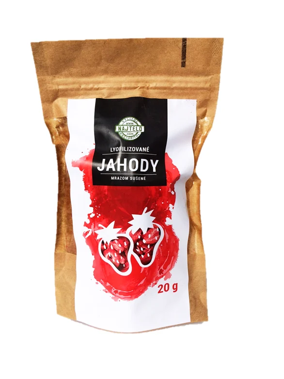 Jahody plátky sušené lyofilizované 20g