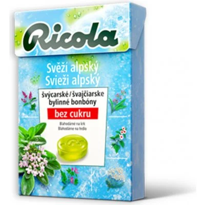 RICOLA Svěží alpský bez cukru, 40g