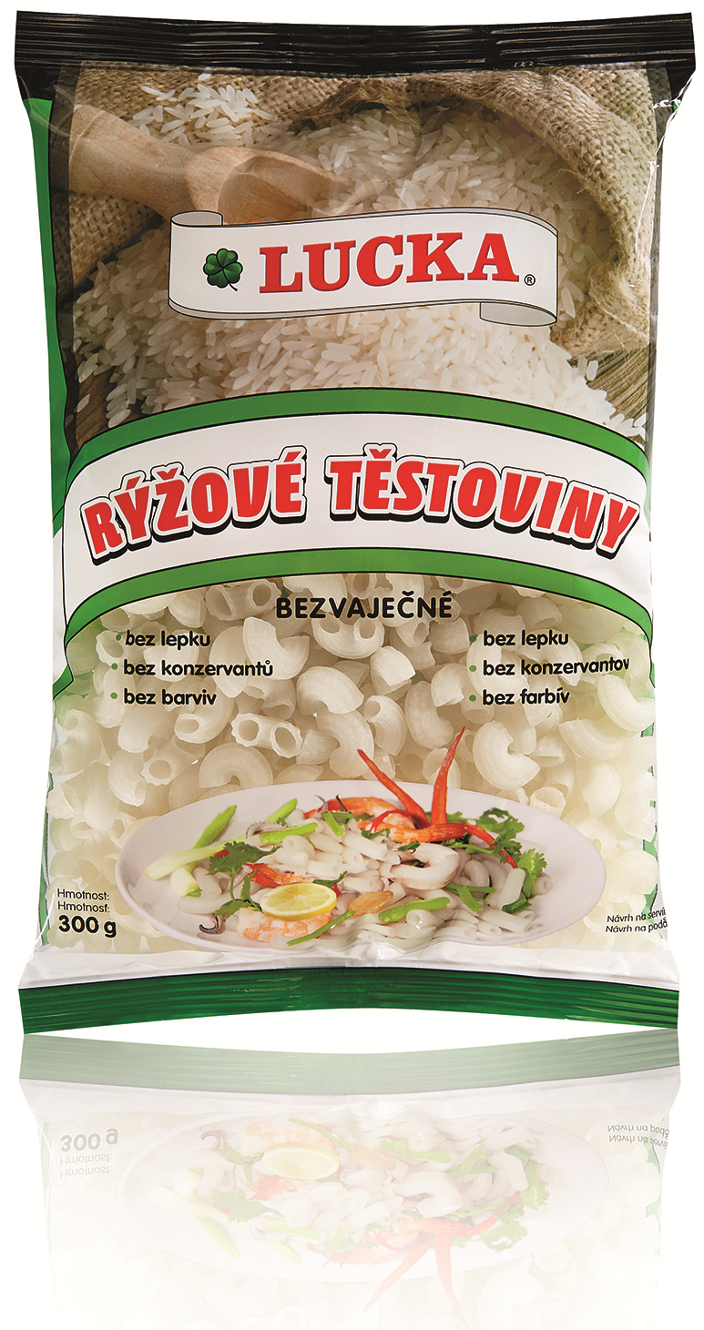 Lucka rýžové těstoviny kolínka 300g