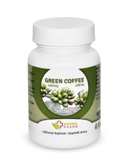 Natural Pharm Green Coffee /Zelená káva/ tablety 100 ks