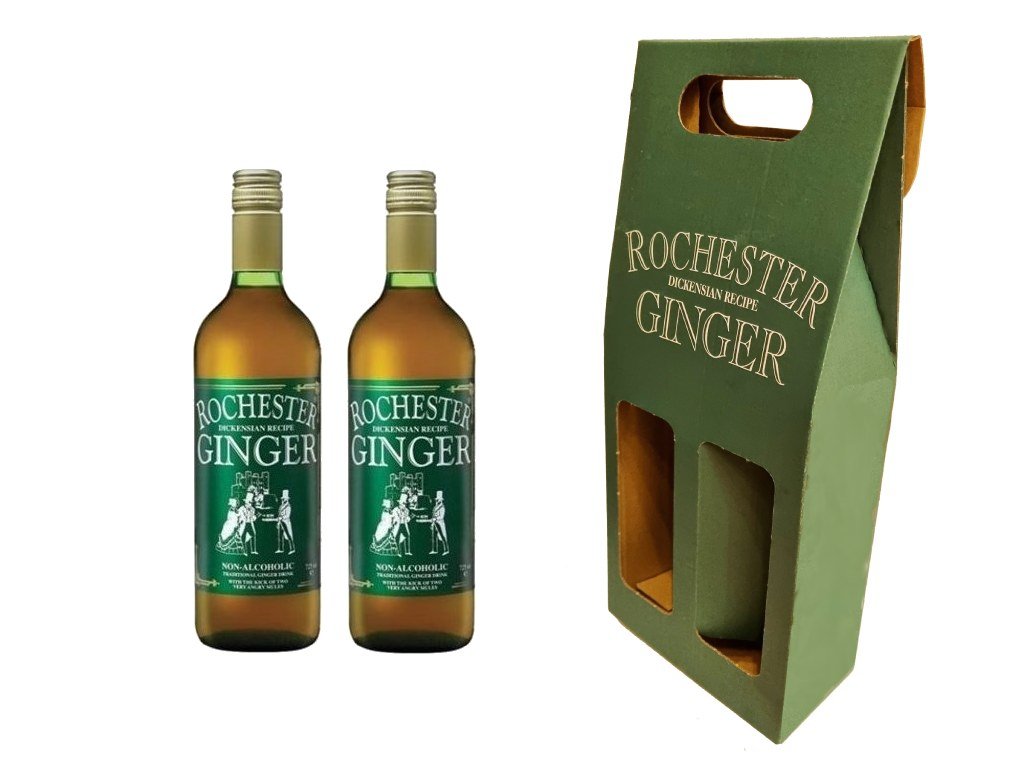 Rochester Ginger nealkoholický zázvorový nápoj 2x 725 ml + dárková krabička ZDARMA