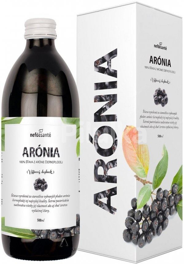 Nefdesanté Arónia - 100% šťáva z plodů arónie černoplodé 500 ml