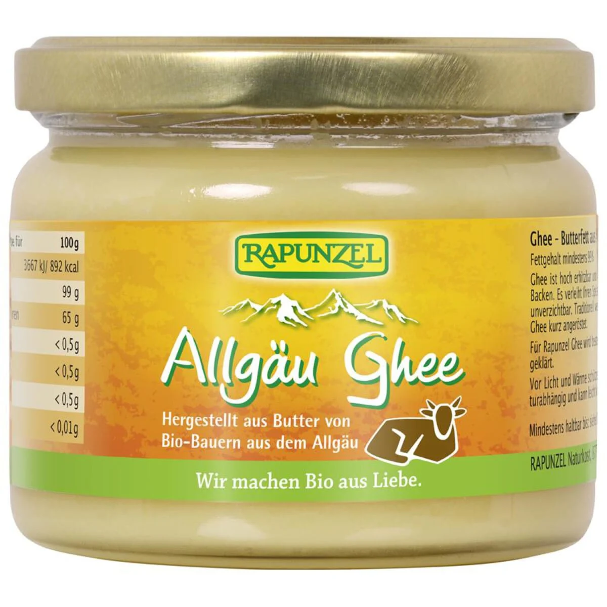 RAPUNZEL Allgäu Ghee máslo BIO 250 g