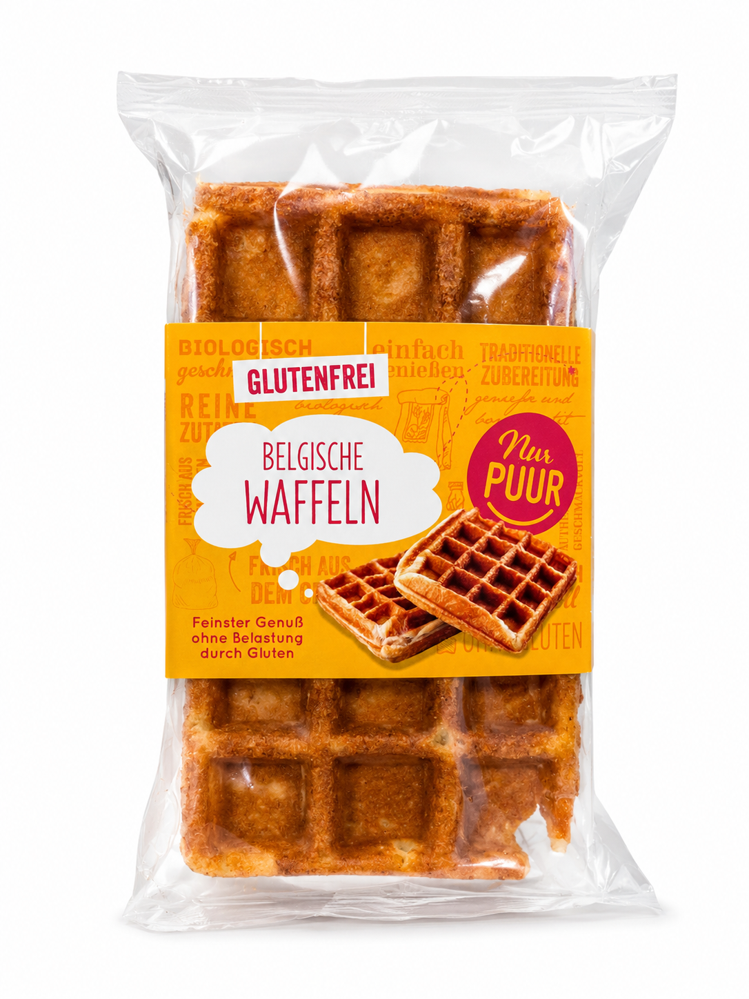 Nur Puur bezlepkové belgické vafle BIO 200g