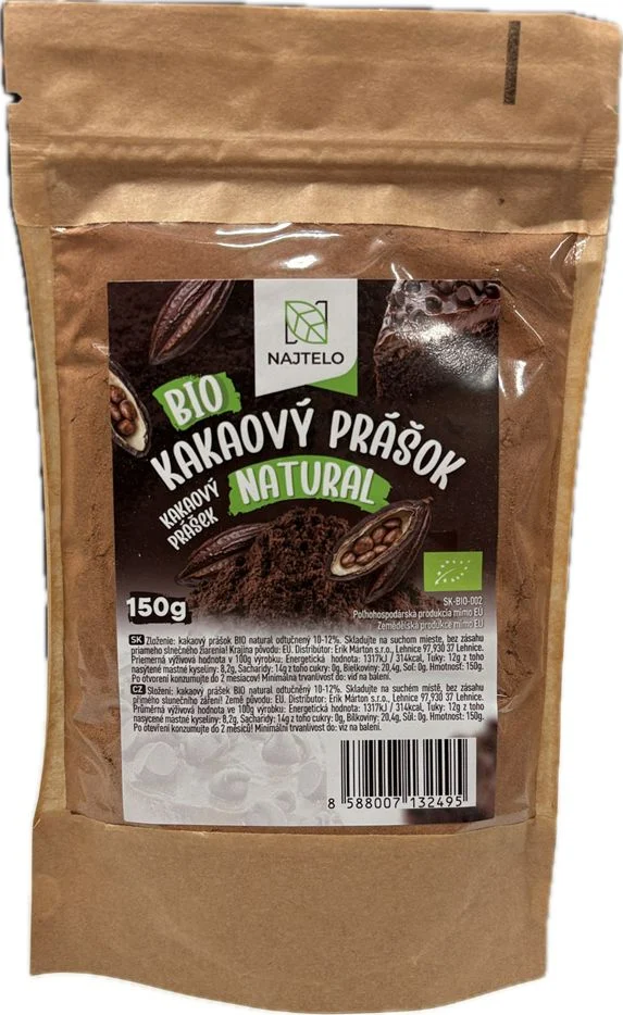 Najtelo kakaový prášek BIO natural 150g