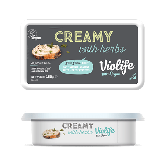 Sýr rostlinný Creamy herbs 150g VIOLIFE